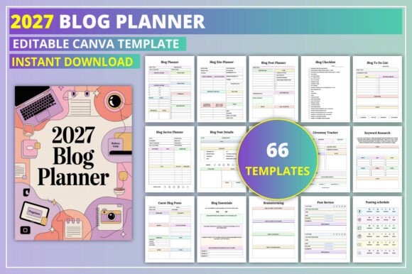 Download Editable 2027 Blog Planner - Blog Collection