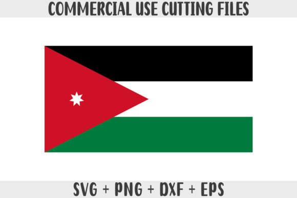 Download Jordan Flag SVG Original Colors - Original Collection