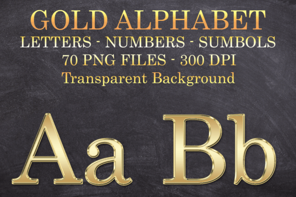 Download Gold Letters Numbers Symbols Png Files - Letters Collection