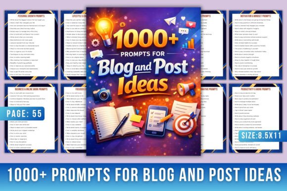 Download 1000+ Blog &amp; Content Idea Prompts - Blog Collection